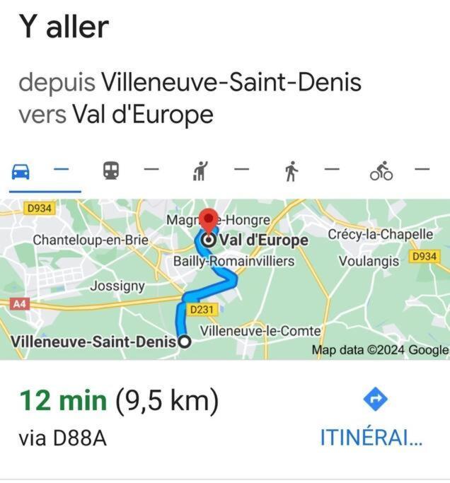 Charmant Appartement 2 Pieces Proche Disneyland Villeneuve-Saint-Denis Екстериор снимка